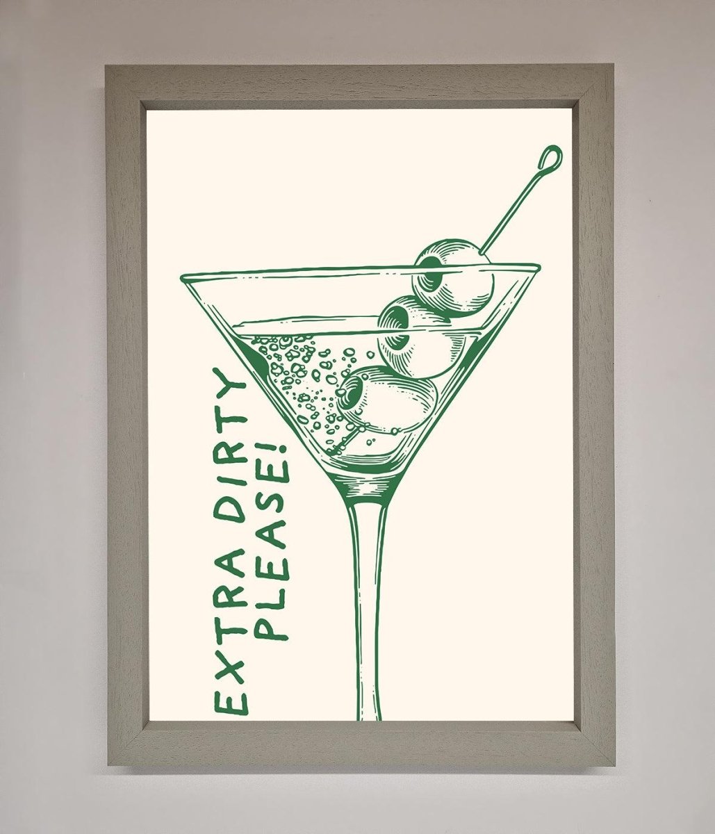 Extra Dirty Please Framed Poster - Zestio