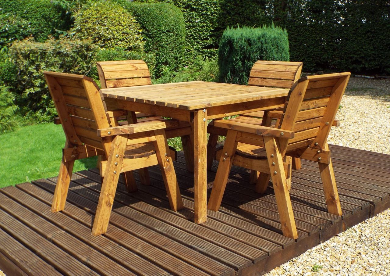 Four Seater Square Table Set