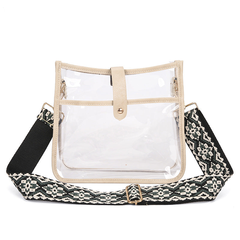 Women's Shoulder Candy Color Transparent Small Square Bag
