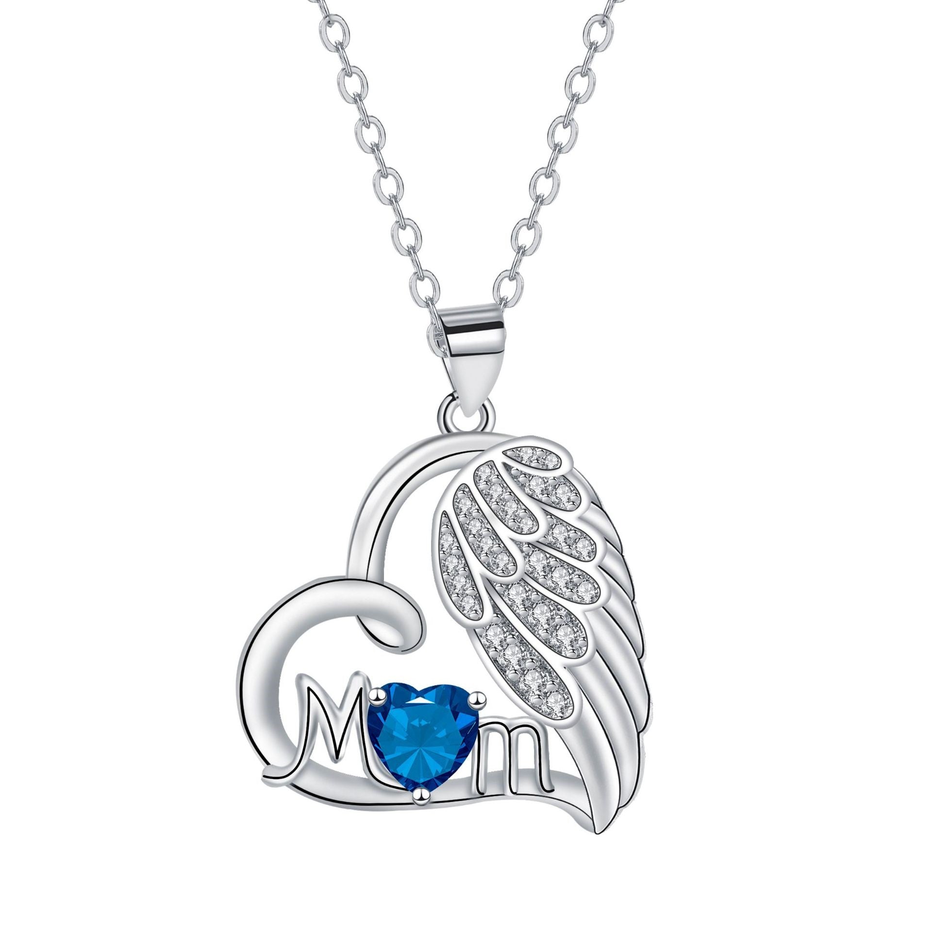 Angel Wings MOM Necklace Mother's Day Gift