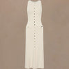 Knitted Elegant Sleeveless Dress For Women