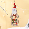Christmas Supplies Wooden Hollow Long Pendant