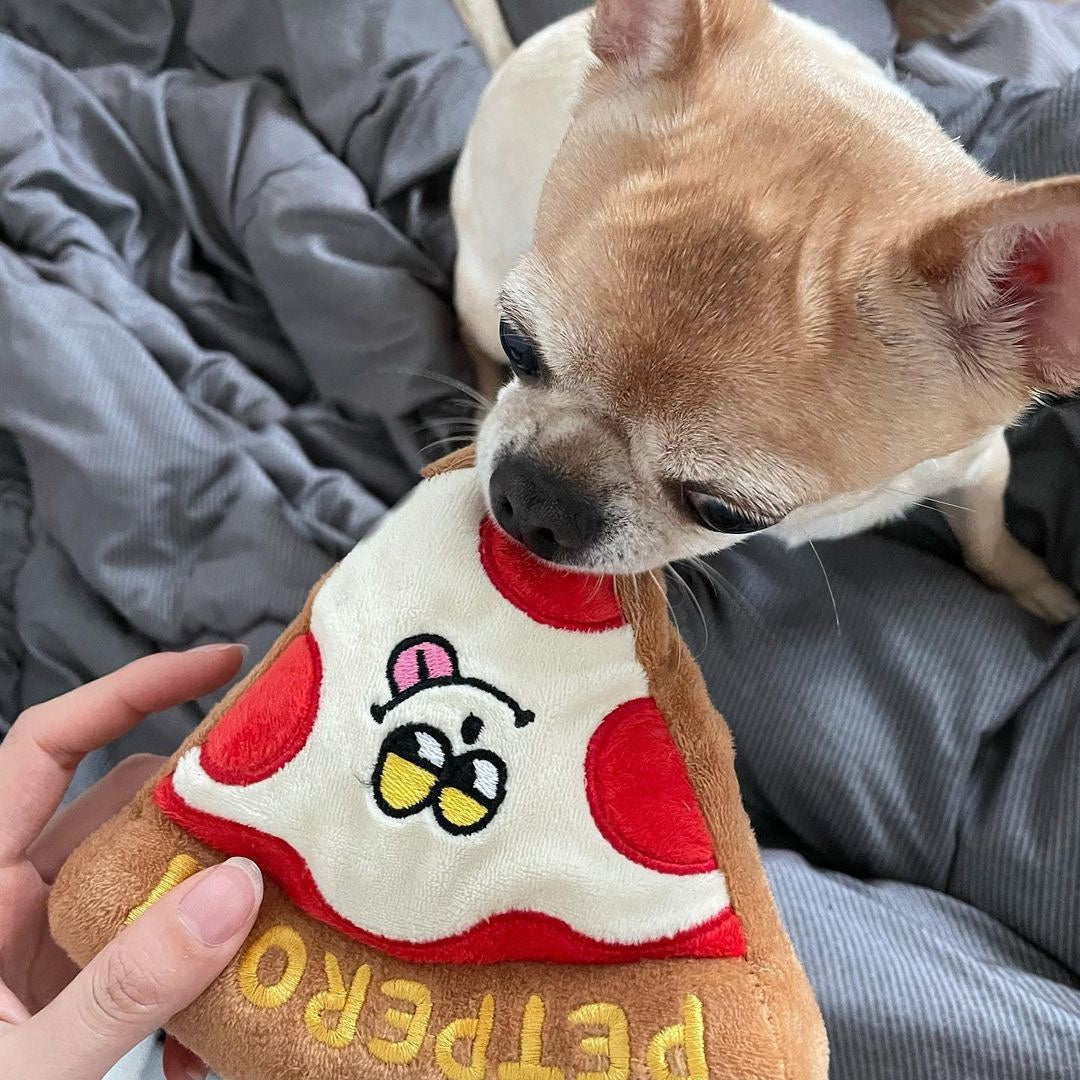 Pet Dog Pizza Sound Cute BB Call Sounding Toy