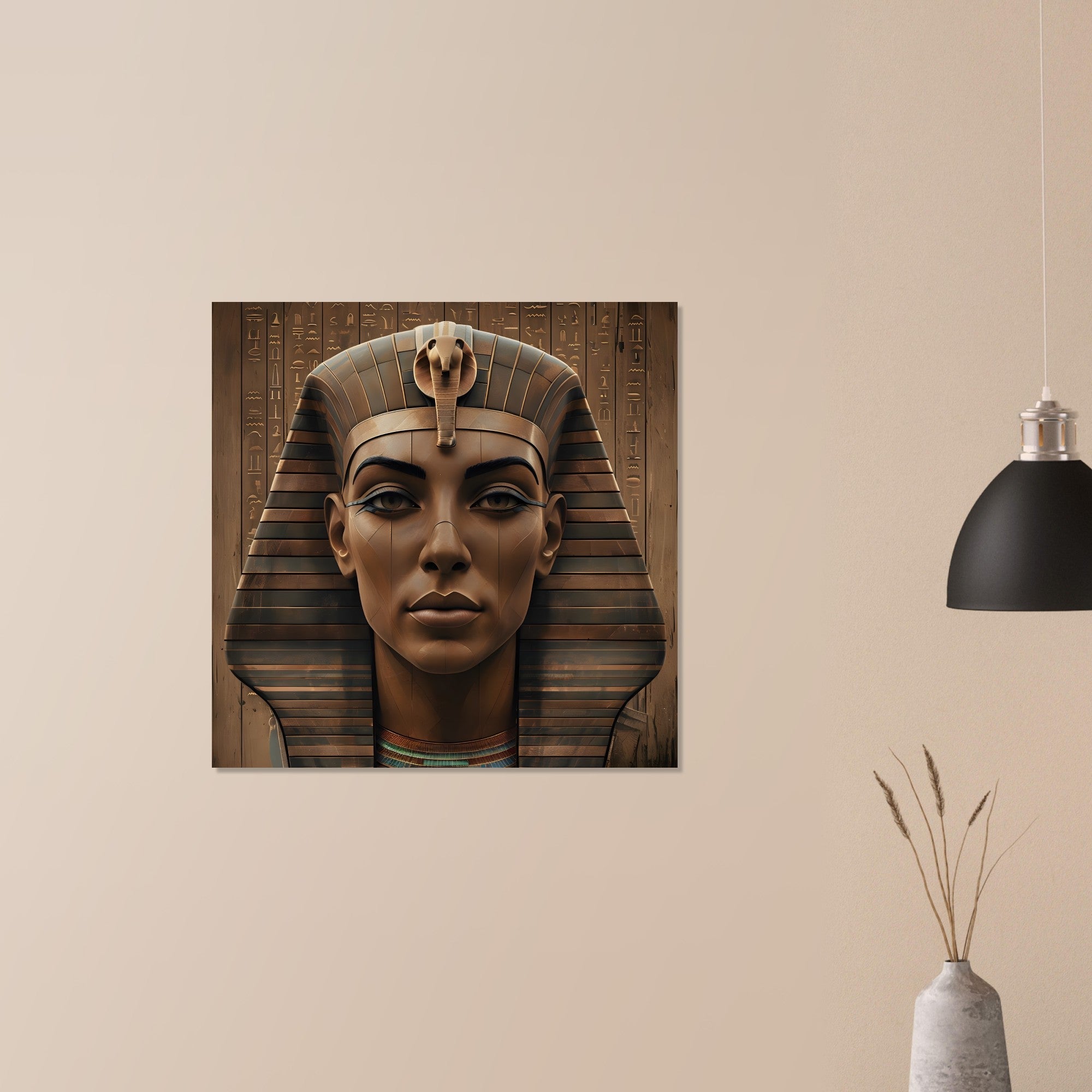 Ancient Egyptian Pharaoh Digital Artwork – Modern Wall Art Print