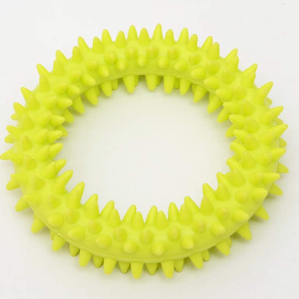Dog Chew Toy TPR Spiky Circle Ring Dog Bite-Training Chew Molar Toy Cleaning Tooth Pet Supply