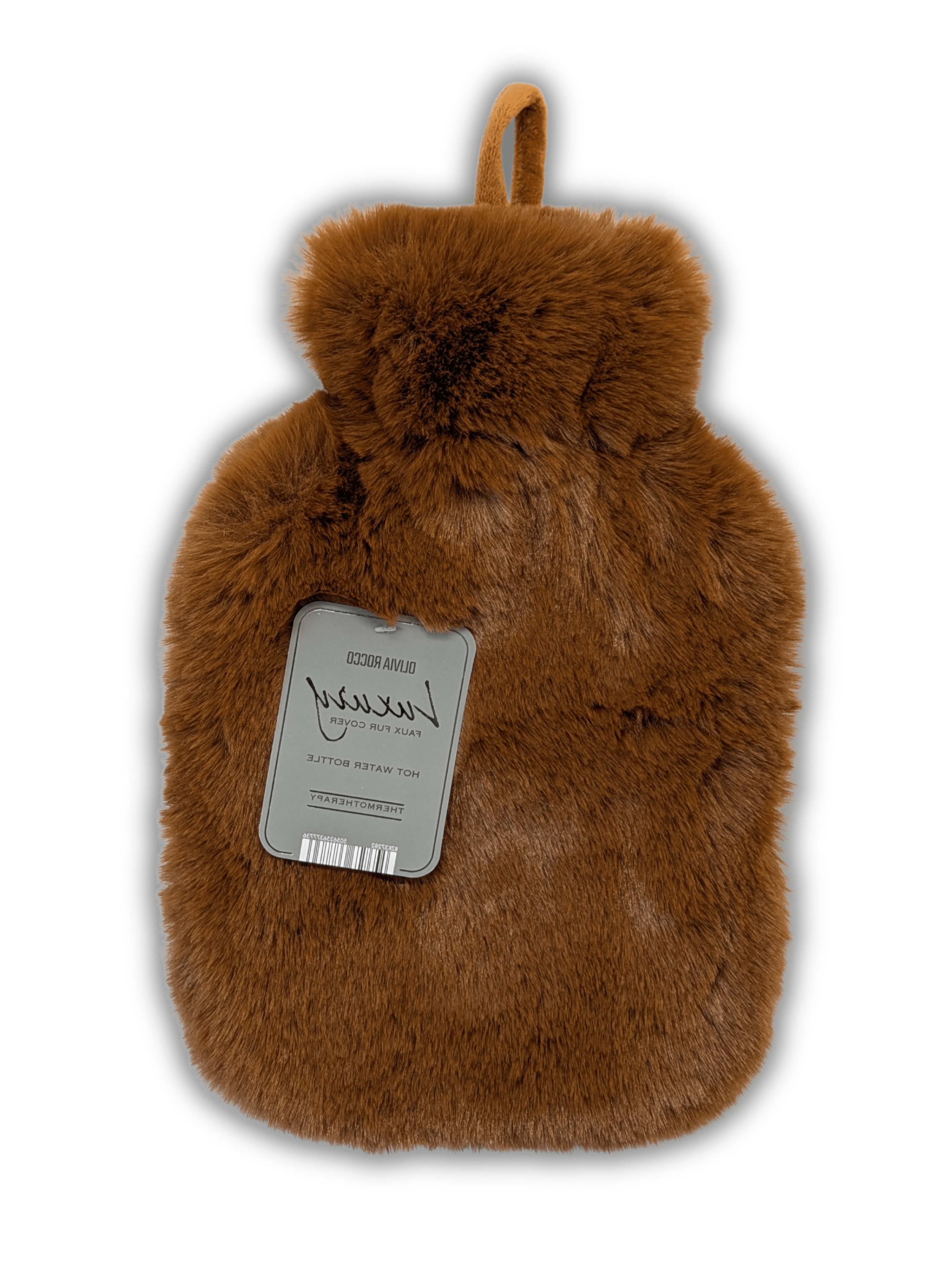 OLIVIA ROCCO Faux Fur Covered 2 Litre Luxury Hot Water Bottle Thermotherapy Natural Rubber UK Safe Tested Winter Warmth Gift for Adults and Kids
