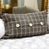 30 X 50CM BROWN  VELVET CUSHION COVER ONLY