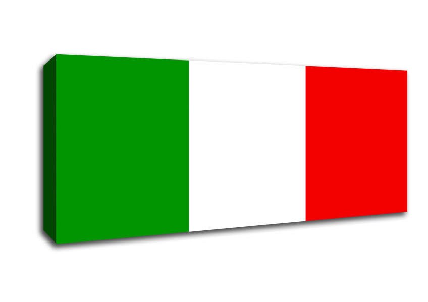 Flag Of Italy Canvas Wall Art - Zestio