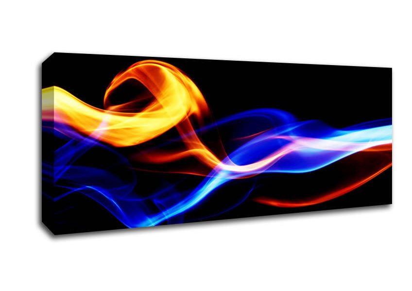 Flames Of Smoke Canvas Wall Art - Zestio