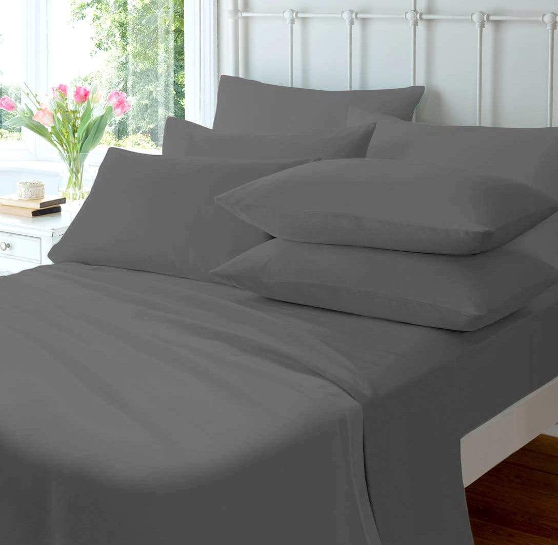 OLIVIA ROCCO Flannelette Flat Sheet 100 Percent Cotton Brushed Super Soft OEKO TEX Certified Premium Bedding In Various Sizes And Colours