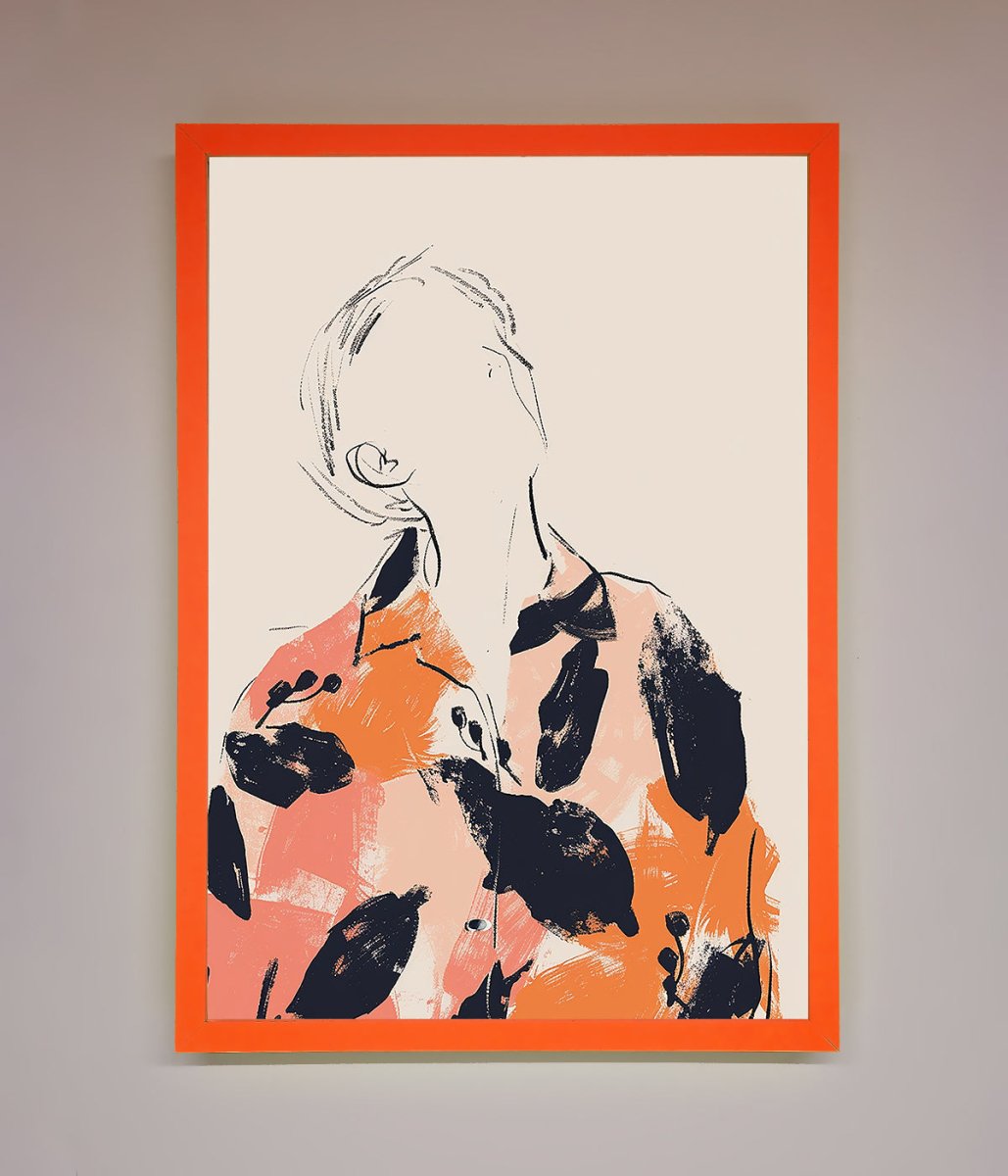 Floral Thinker Framed Wall Art - Zestio