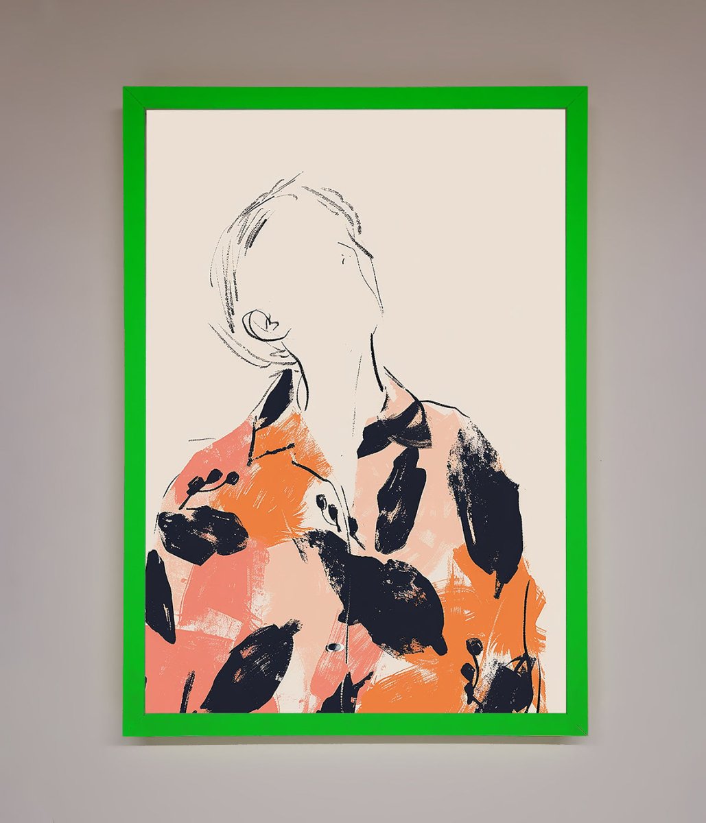 Floral Thinker Framed Wall Art - Zestio