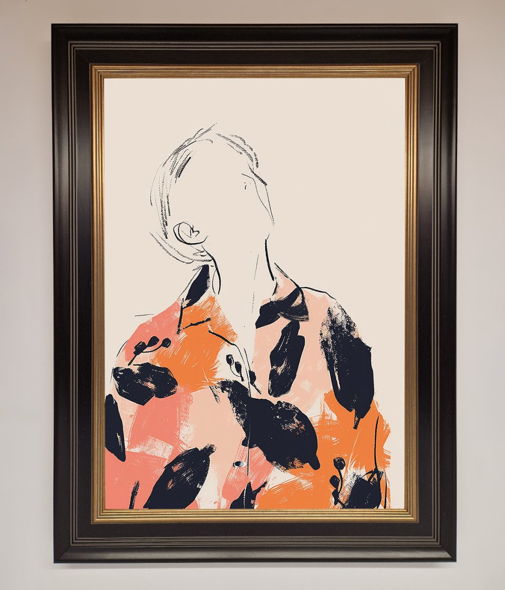 Floral Thinker Framed Wall Art - Zestio