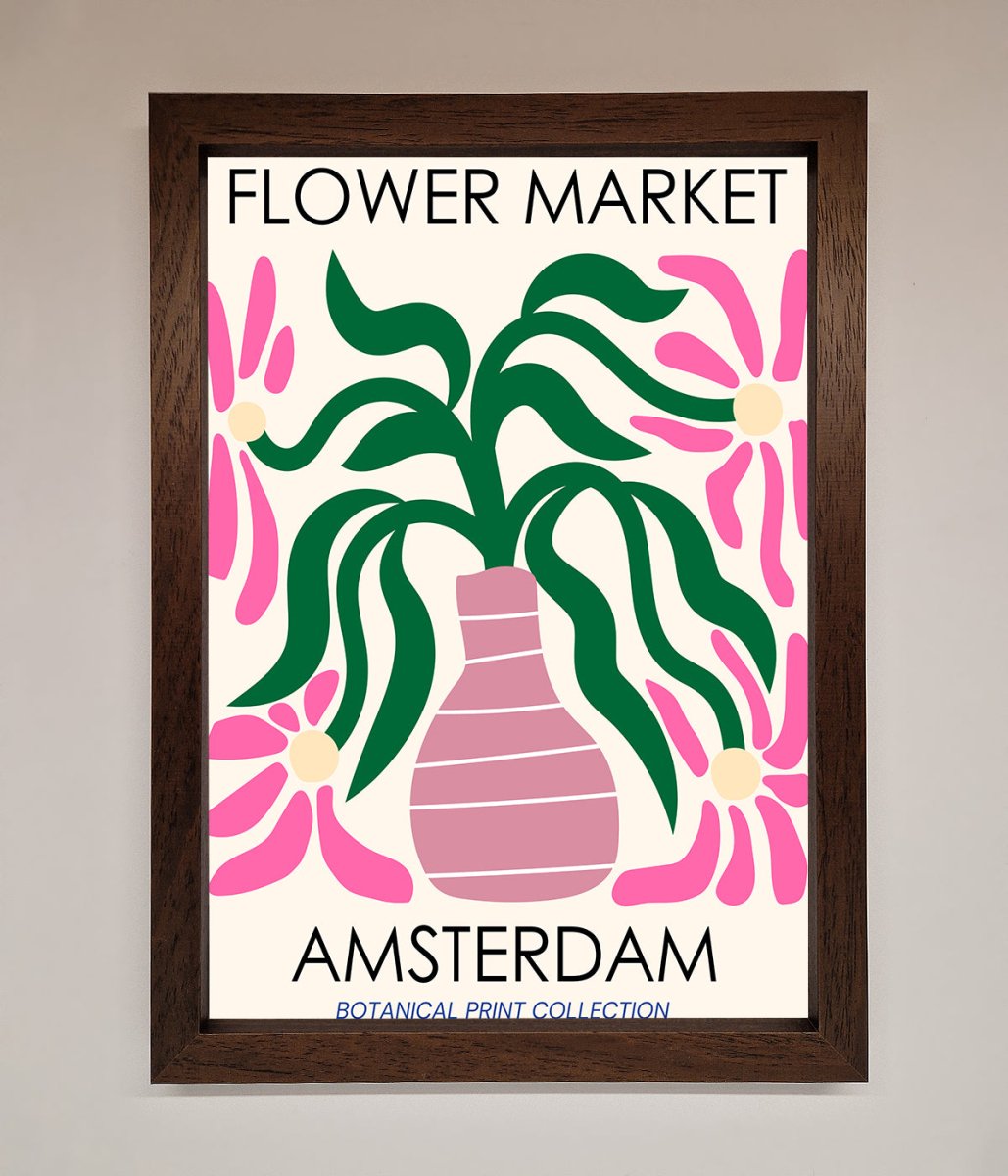 Flower Market Amsterdam Framed Poster - Zestio