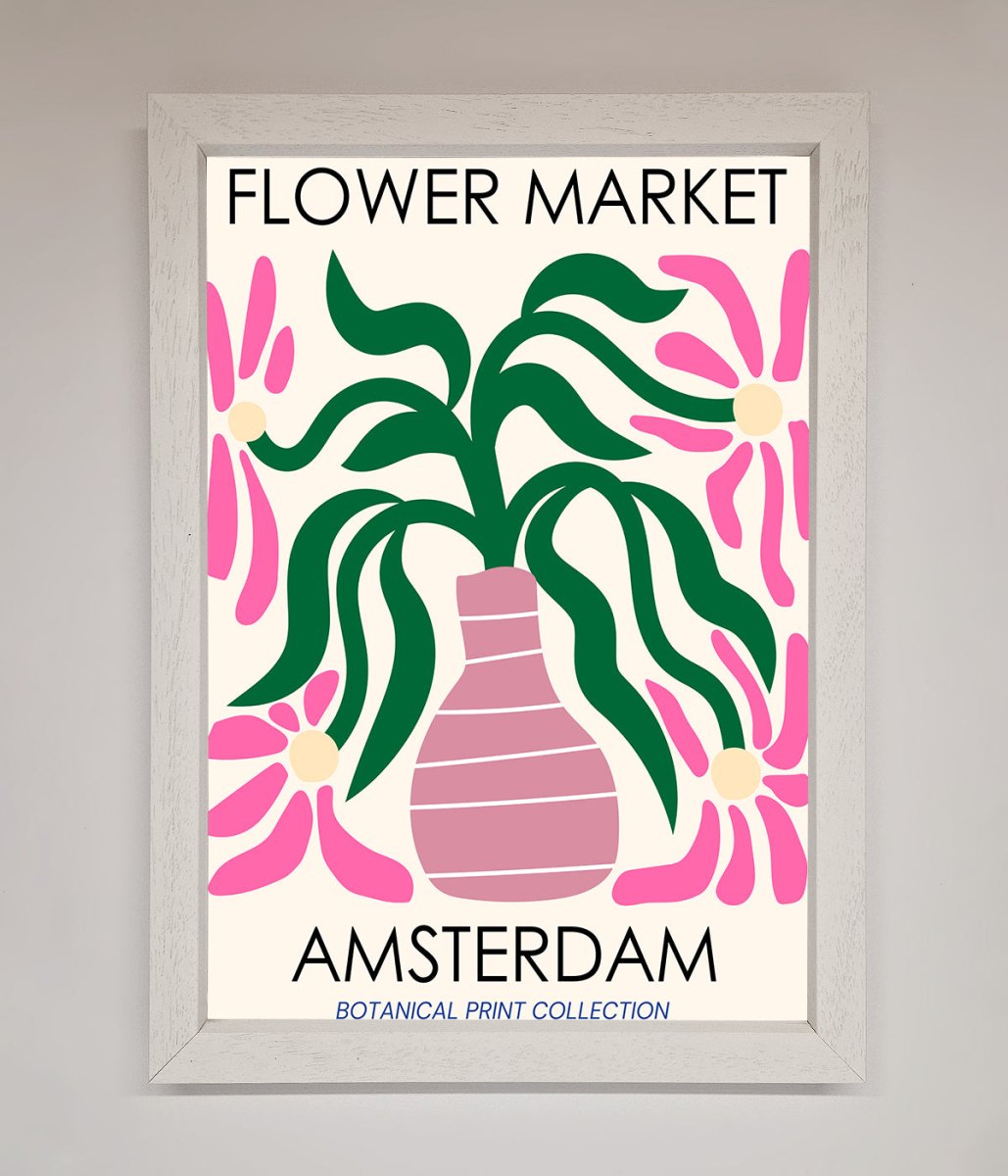 Flower Market Amsterdam Framed Poster - Zestio