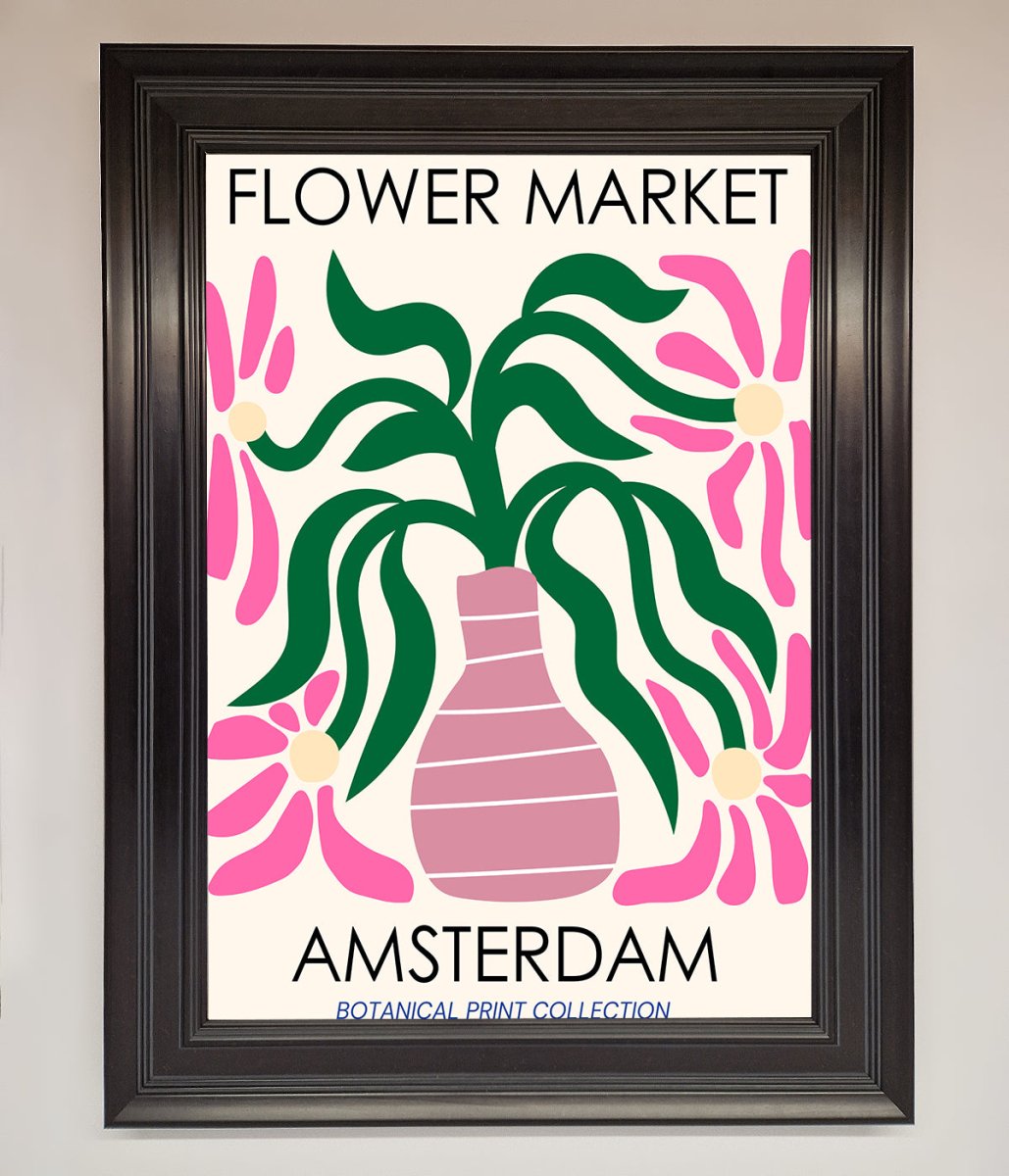 Flower Market Amsterdam Framed Poster - Zestio