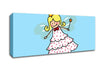 Flying Fairy Baby Blue Canvas Wall Art - Zestio