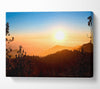 Foggy Sunset Canvas Wall Art - Zestio