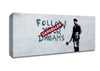 Follow Your Dreams Cancelled Canvas Wall Art - Zestio