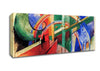 Franz Marc Blue Horse With Rainbow Canvas Wall Art - Zestio