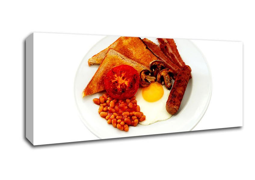 Full English Fry - Up Canvas Wall Art - Zestio