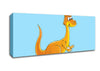 Fuzzy Kangeroo Baby Blue Canvas Wall Art - Zestio