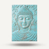 Large Buddha Iron Frame Turquoise Relief - 0.7x1m