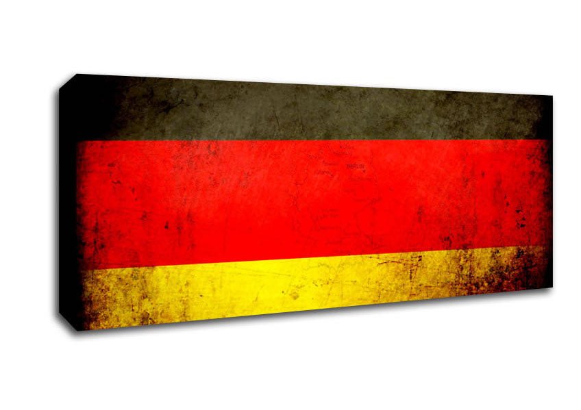 Germany Flag Grunge Canvas Wall Art - Zestio