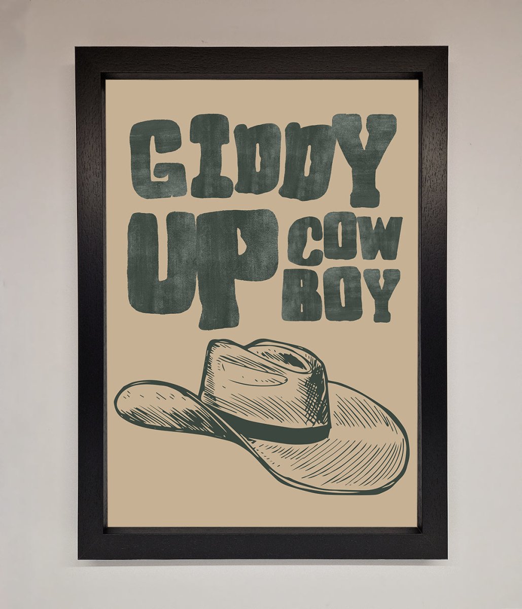 Giddy Up Framed Poster - Zestio