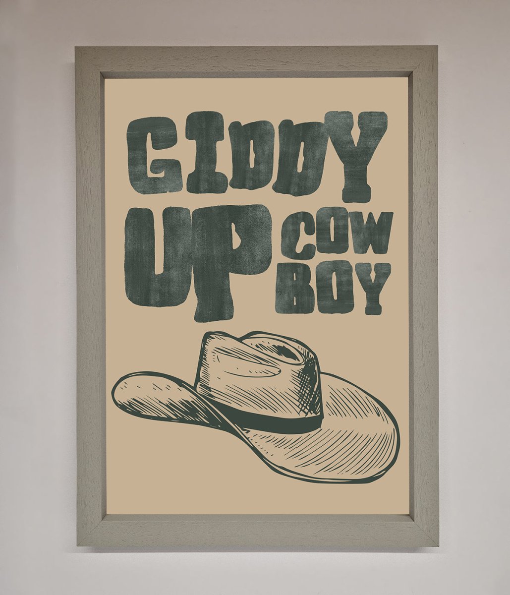 Giddy Up Framed Poster - Zestio