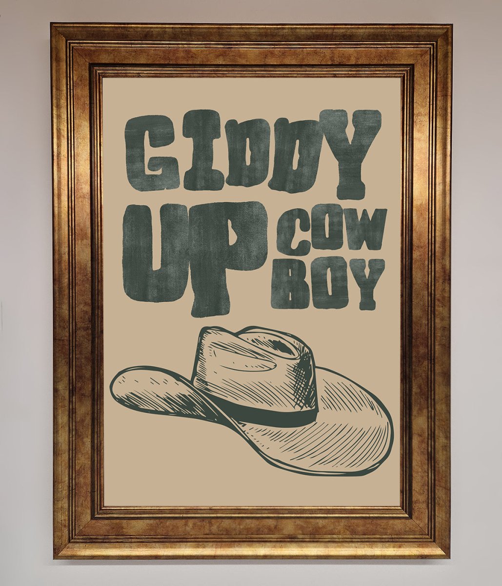 Giddy Up Framed Poster - Zestio