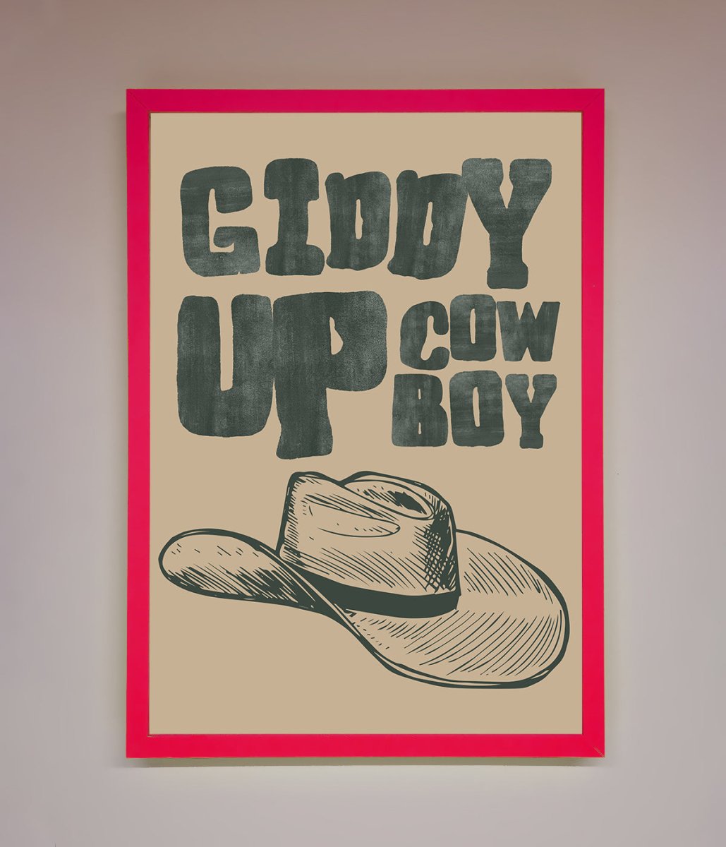 Giddy Up Framed Poster - Zestio