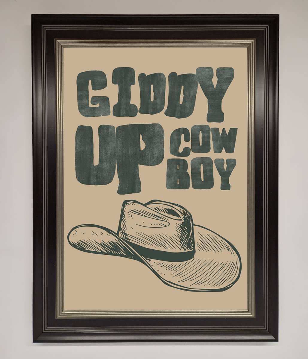 Giddy Up Framed Poster - Zestio