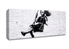 Girl On Swing Canvas Wall Art - Zestio