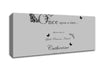 Girls Room Quote Once Upon A Time Your Name Grey Canvas Wall Art - Zestio