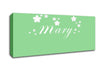 Girls Room Quote Your Name In Stars Green Canvas Wall Art - Zestio