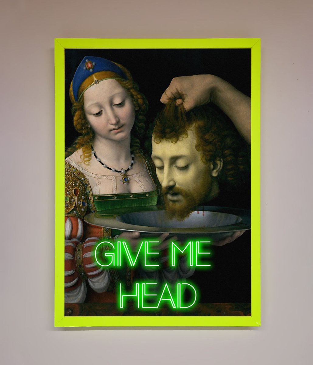 Give Me Head Renaissance Framed Poster - Zestio