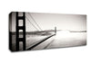 Golden Gate Bridge Black And White Canvas Wall Art - Zestio