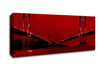 Golden Gate Bridge Twins Red Canvas Wall Art - Zestio