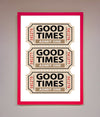 Good Times Beige Framed Wall Art - Zestio