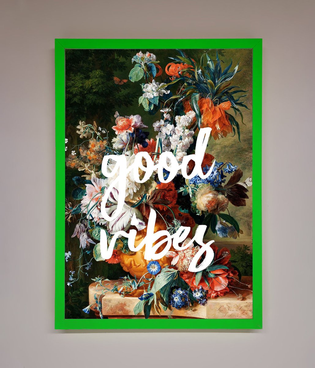 Good Vibes Framed Wall Art - Zestio