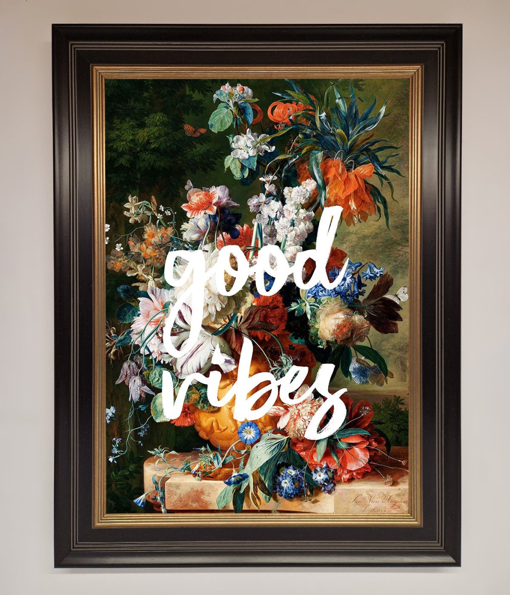 Good Vibes Framed Wall Art - Zestio