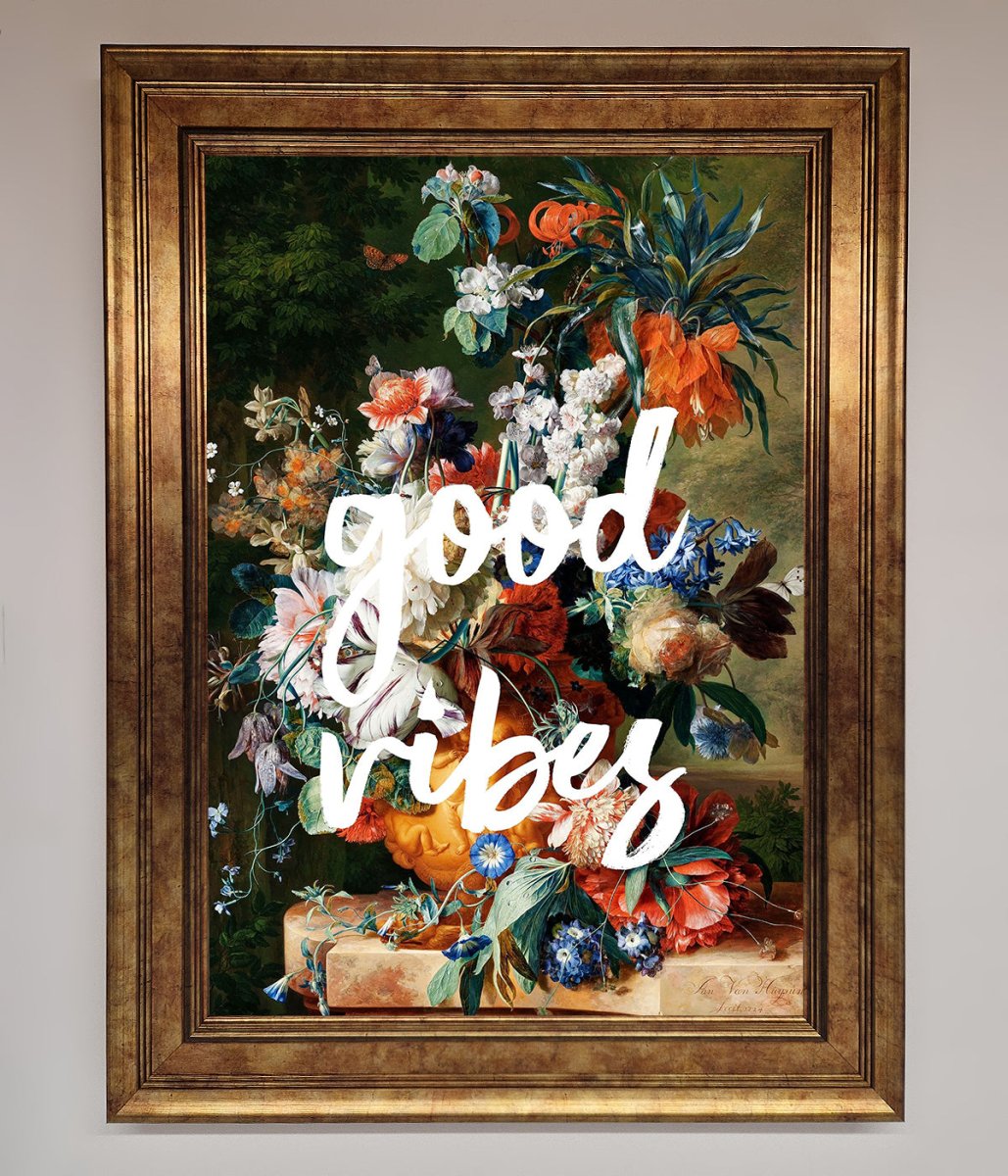 Good Vibes Framed Wall Art - Zestio