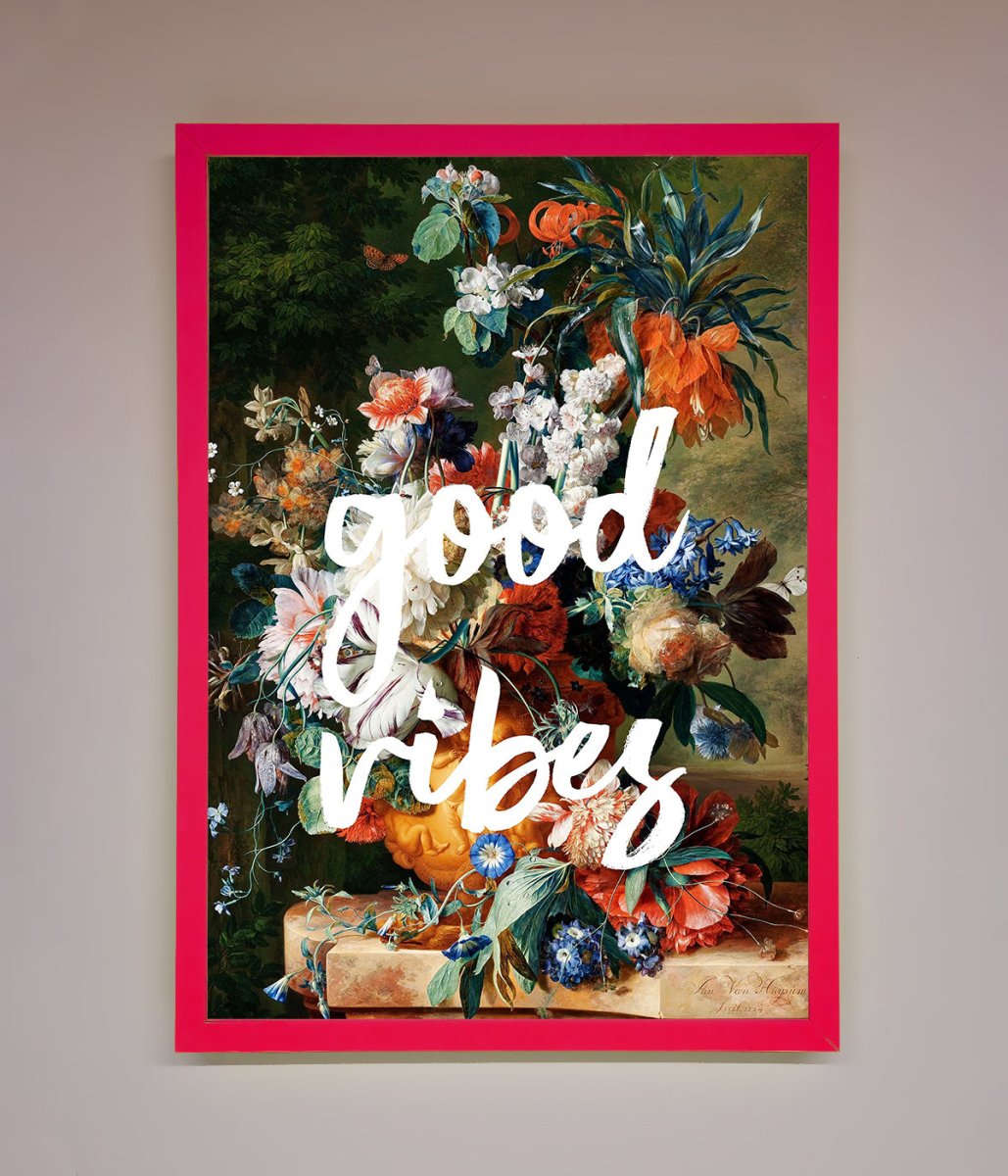 Good Vibes Framed Wall Art - Zestio