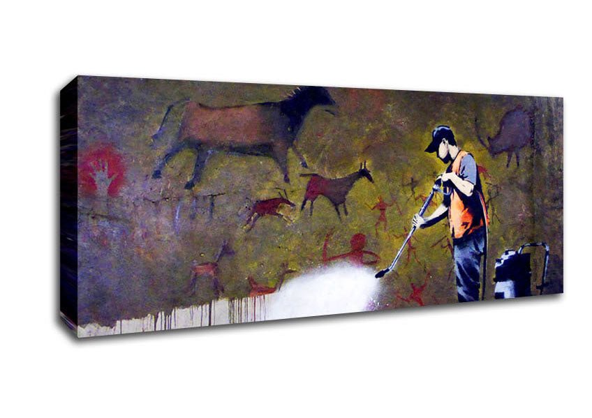 Graffiti Removal Canvas Wall Art - Zestio