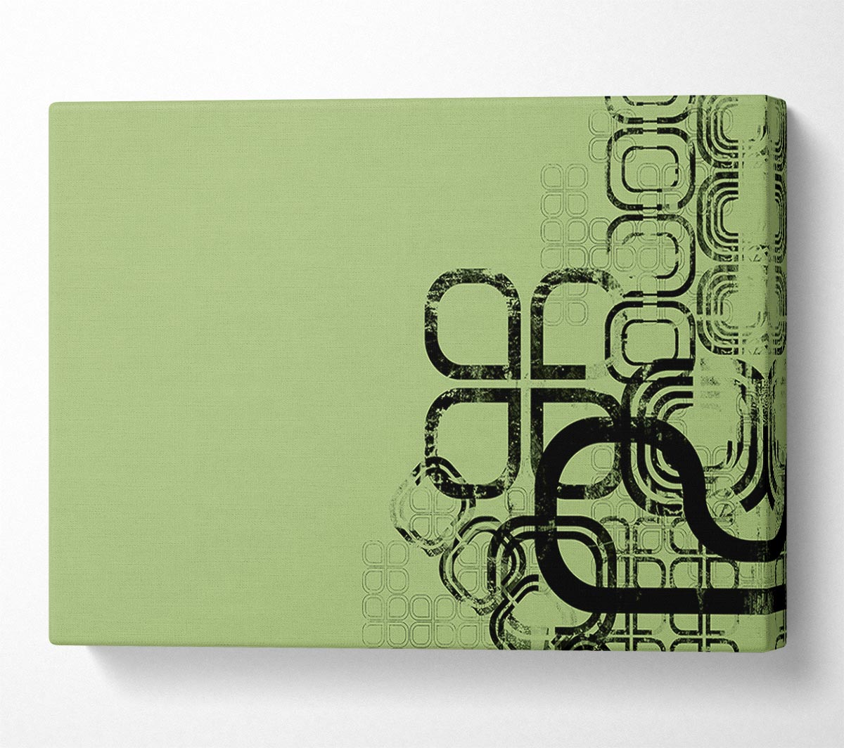 Green Maze Canvas Wall Art - Zestio