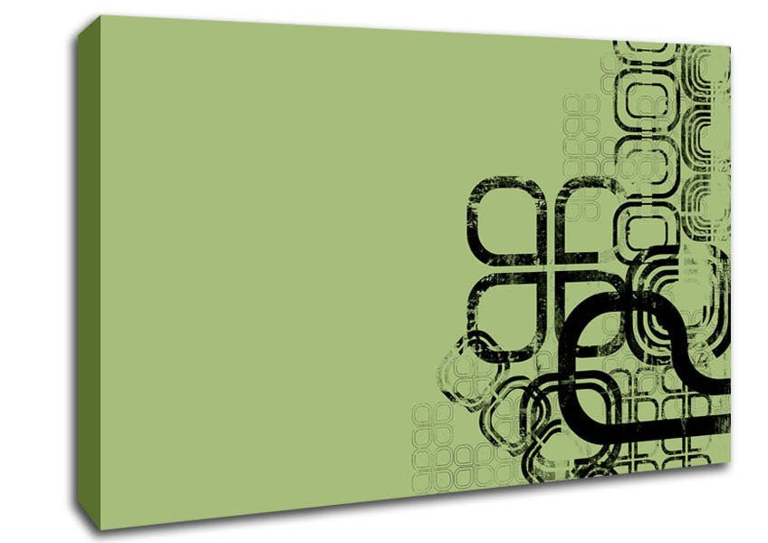 Green Maze Canvas Wall Art - Zestio