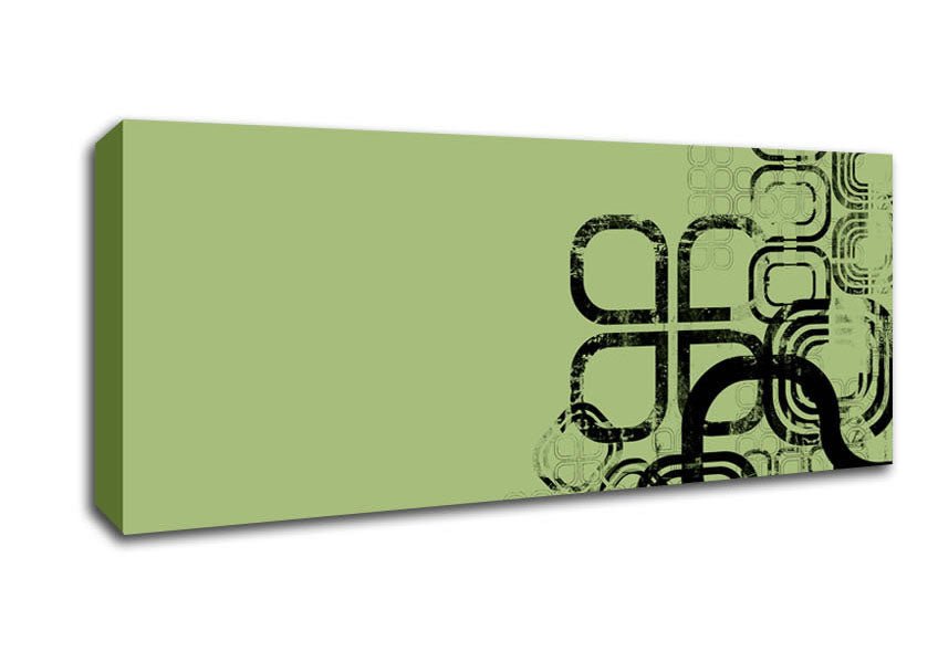 Green Maze Canvas Wall Art - Zestio