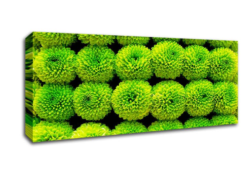 Green Parade Canvas Wall Art - Zestio
