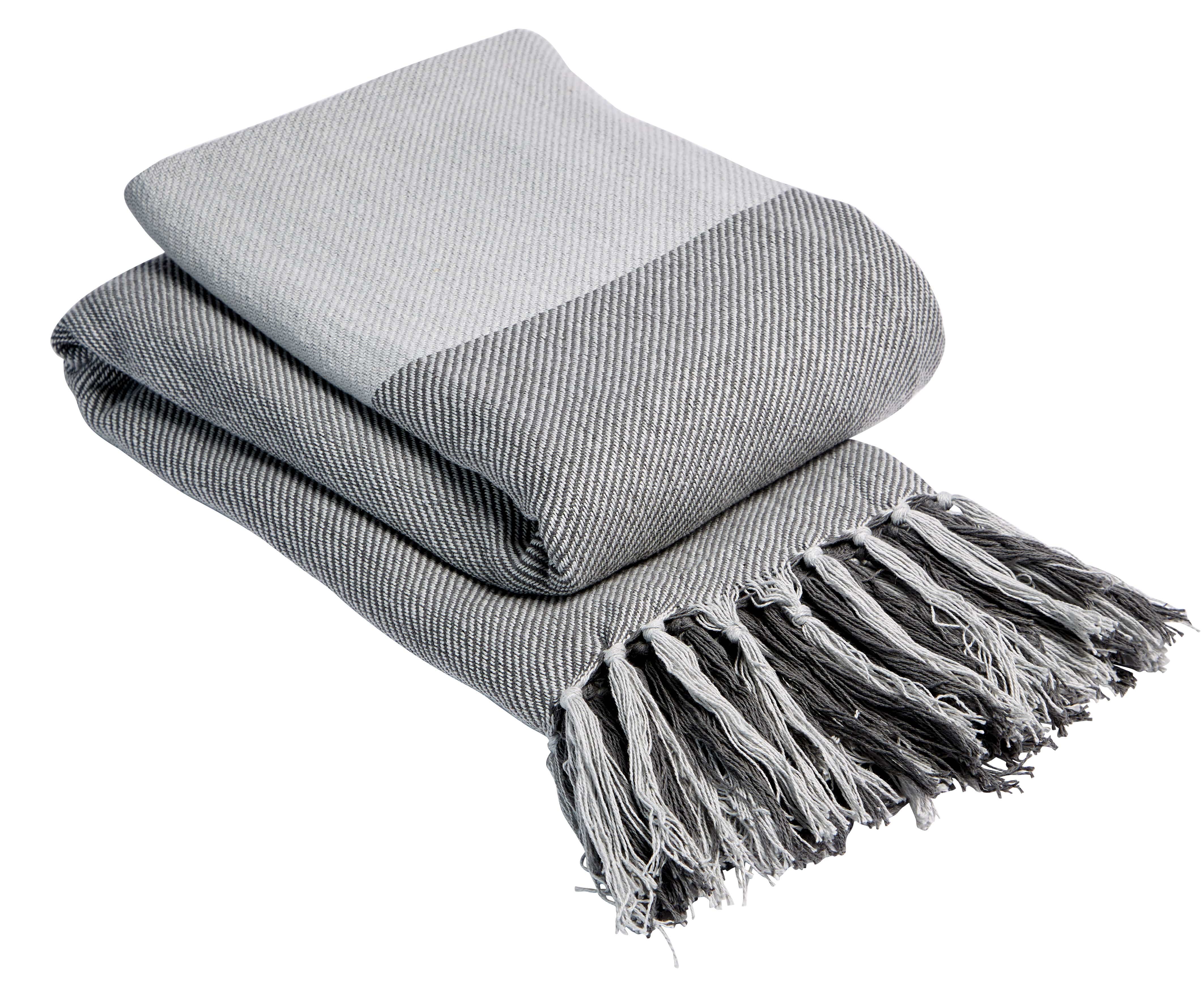 OLIVIA ROCCO Handwoven Large Check Pure Indian Cotton Throw Blanket With Tassels Eco Friendly Home Decor Multiple Sizes Available